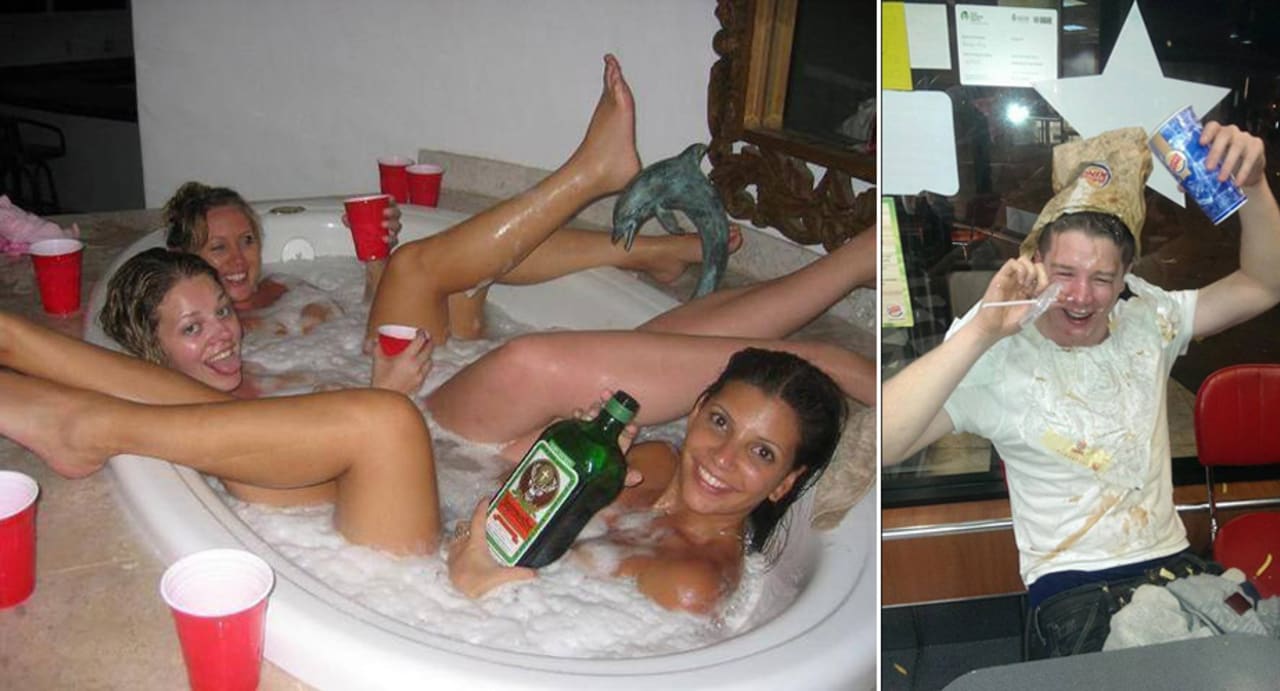 Celebs drunk and naked