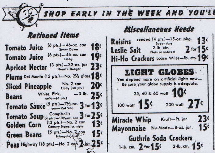 70 Years Ago Today Wwii Food Rations Went Into Effect First We Feast