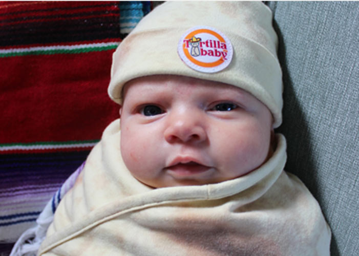 Turn Your Baby Into a Burrito with This Tortilla Swaddle Blanket