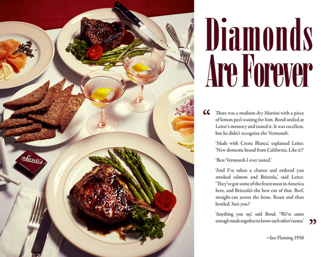 James Bond's Most Lavish Feasts, Recreated By a Food Stylist and Photog