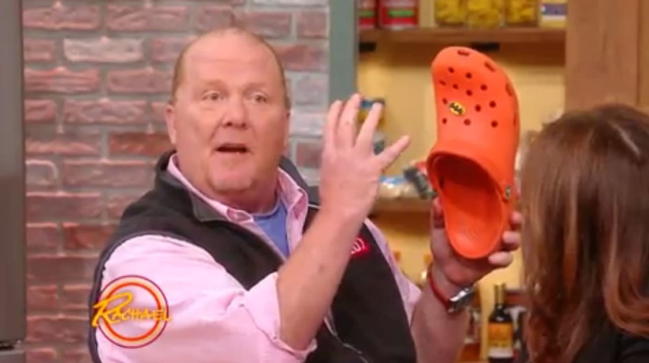 chef that wears orange crocs