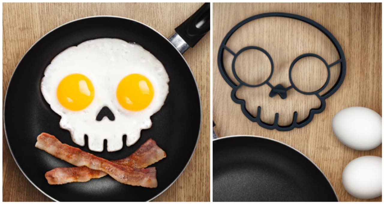Bacon & Egg Skull señora Hoodie sudadera fried Egg Fun nerd Pirate Addicted
