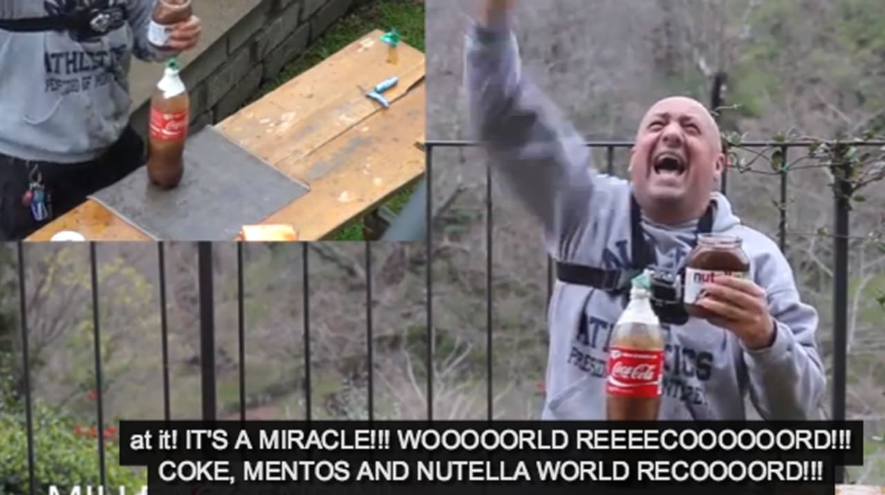 Watch What an Italian Guy Creates with Coke, Mentos, Nutella, and a  Mango-Flavored Condom | First We Feast