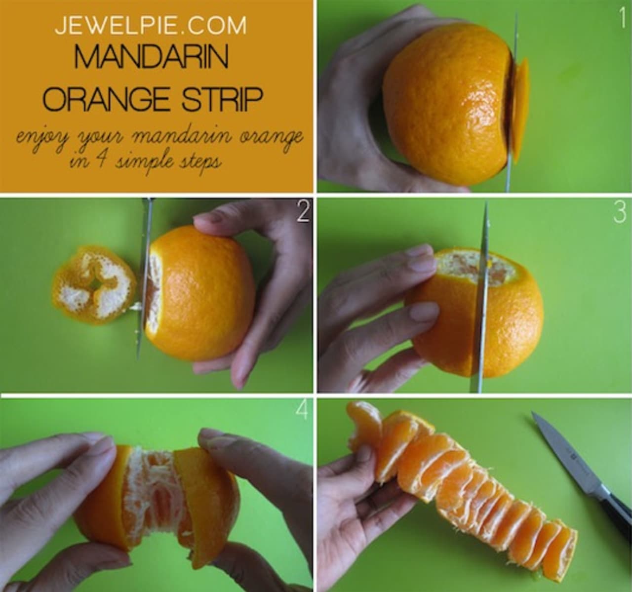 Разрезанный мандарин