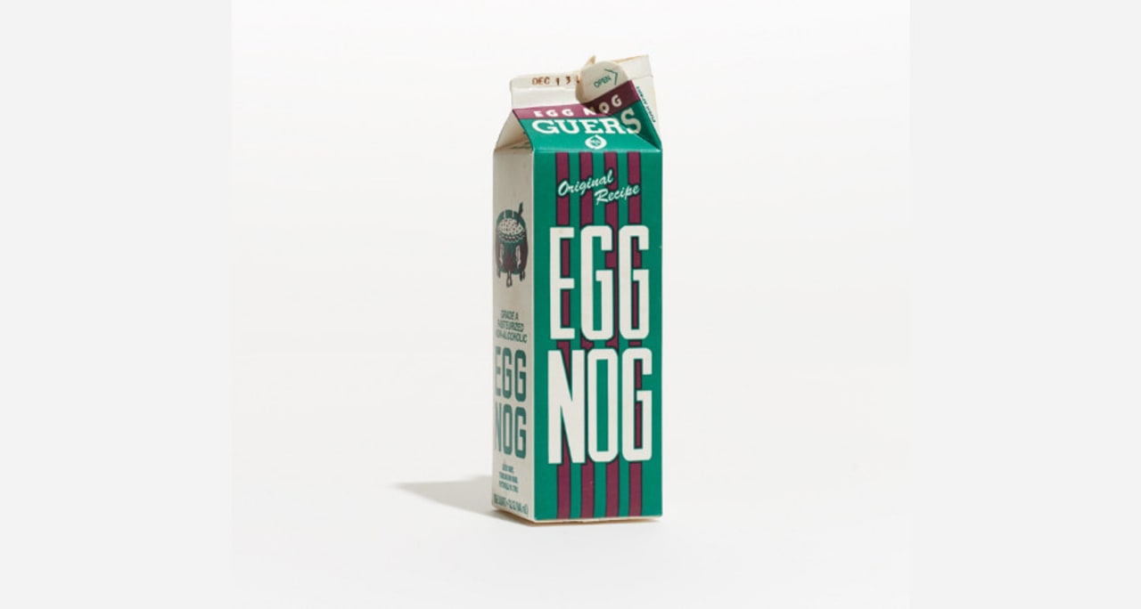 The Eggnog Project, A Collection of Questionably-Designed Egg Nog Cartons