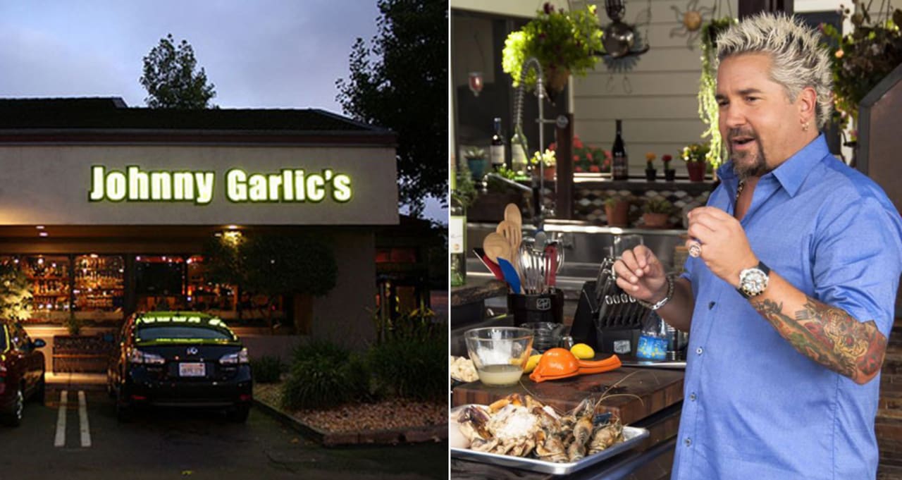 Guy Fieri Is Trying To Leave His Restaurant Chain Johnny Garlic S First We Feast