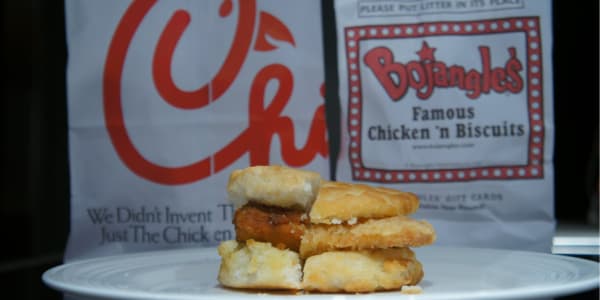 Bojangles Vs Chick Fil A The Ultimate Chicken Biscuit Showdown First We Feast