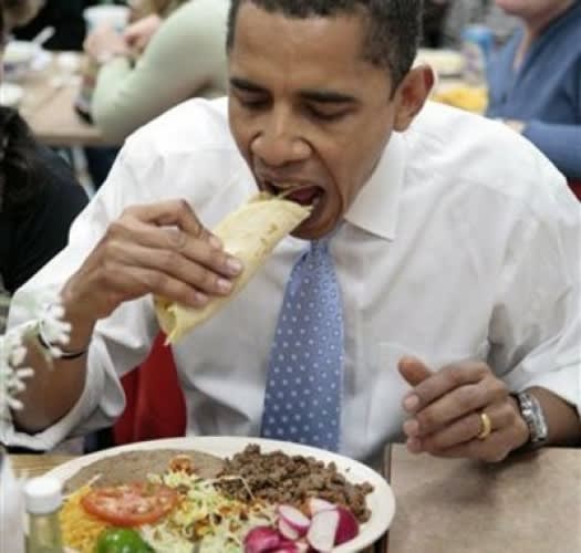 Image result for politician eating taco