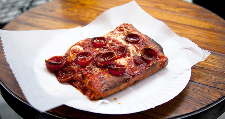 A Pizza Scholar Explores The Essential Square Slices Of Nyc First We Feast