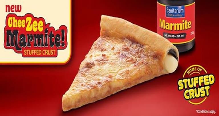 Would You Eat It Pizza Hut New Zealand Introduces Marmite Stuffed Crusts First We Feast