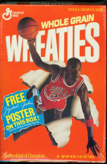 First athlete on a wheaties box