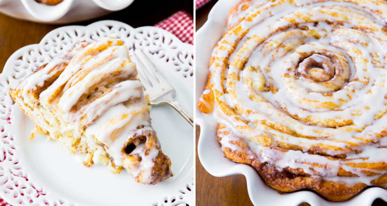 Giant Cinnamon Roll Cake (Recipe + Video) - Sally's Baking Addiction