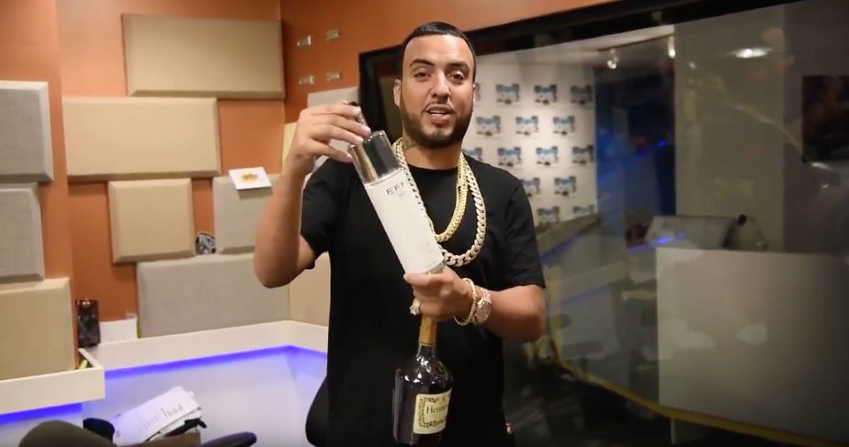 Watch French Montana Throw 50 Cent’s Vodka in the Trash