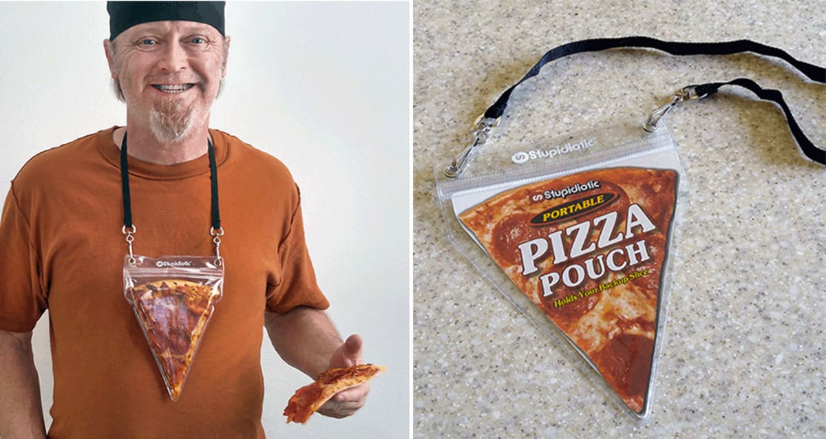 With This Portable PizzaPouch Lanyard, You'll Never Be Without an