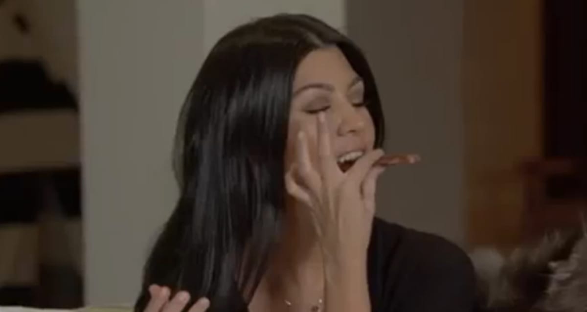 Kourtney Kardashian’s Krazy Komplicated Way of Eating Kit Kats First