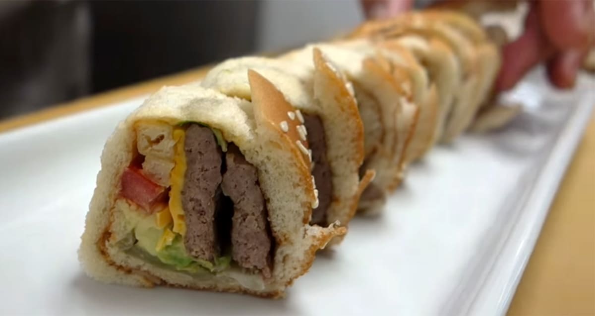 Witness a Professional Sushi Chef Make a Roll Out of a Big Mac First