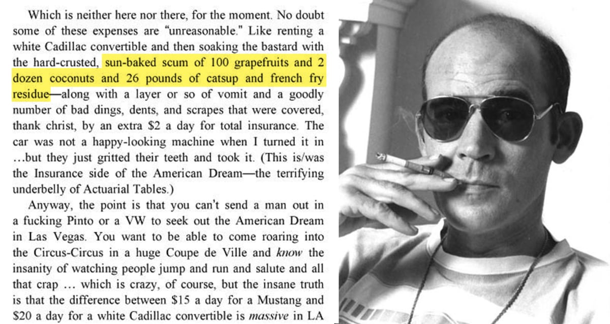 Hunter S. Thompson Attempts to Justify Fear & Loathing Expenses in a