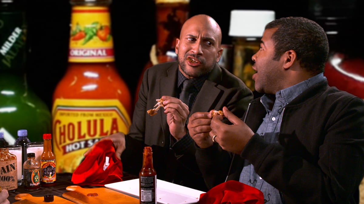 Watch Key & Peele Take on the Hot Ones Challenge | First We Feast
