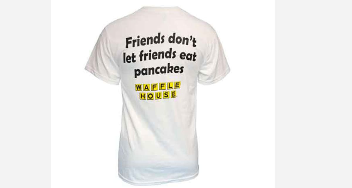 Lets me friends. Waffle Shirt. Comrades Let's go.