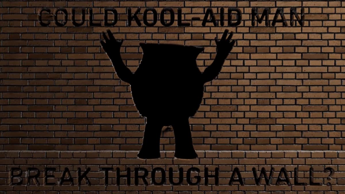 Could Kool Aid Man Really Break Through A Brick Wall Video First We Feast
