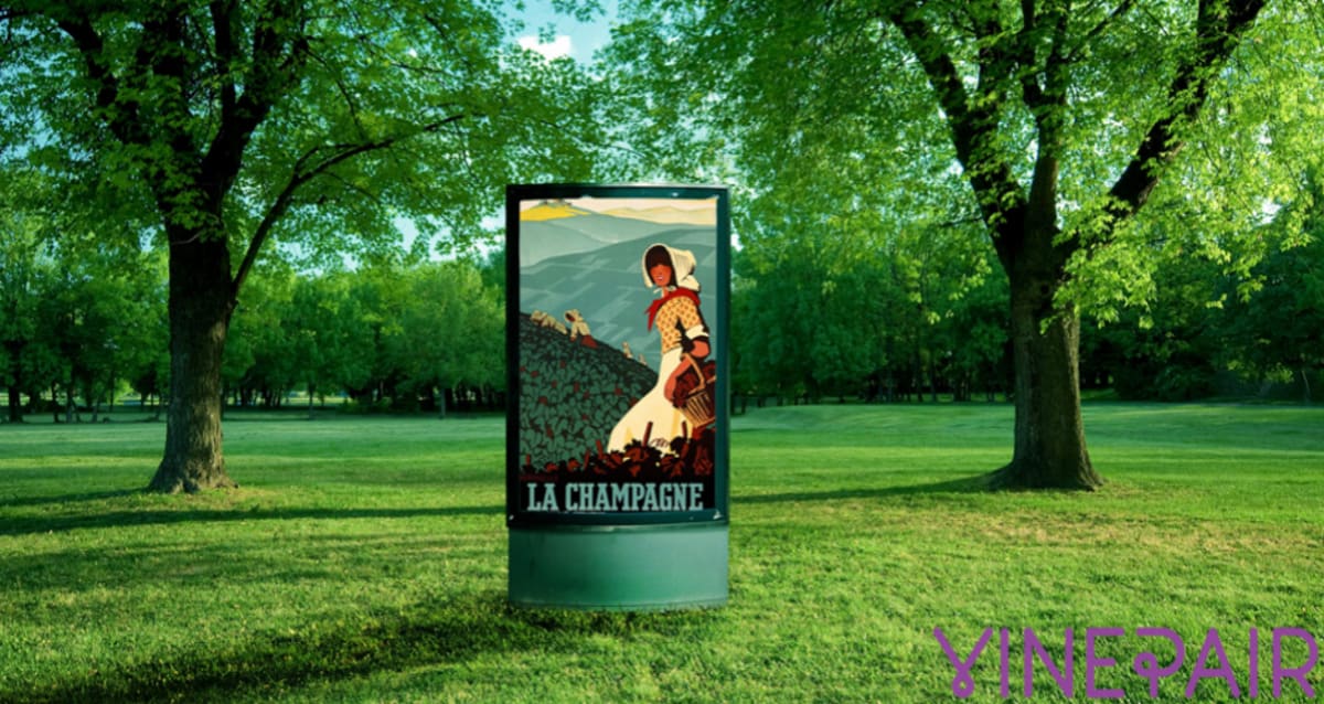 Beautiful Vintage Wine Ads Inserted into Modern Day Landscapes | First