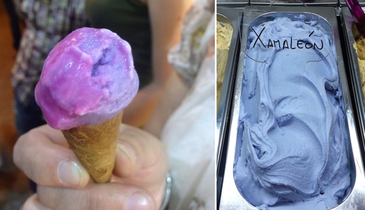 Introducing "Xamaleón," an Ice Cream that Changes Color As You Lick It First We Feast