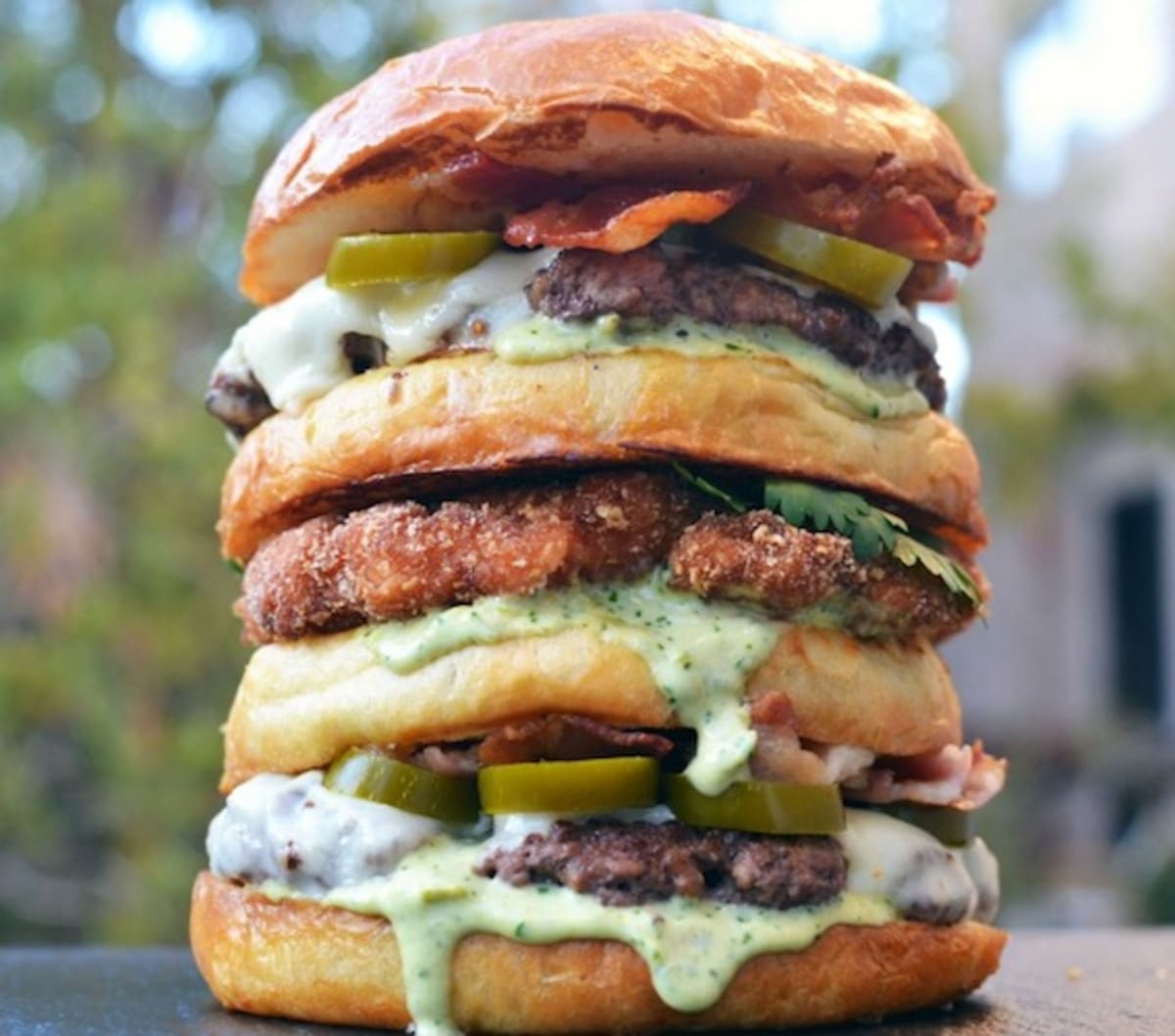 Meet The Mcconsensual Group Sex Burger Featuring Chicharrón Fried 