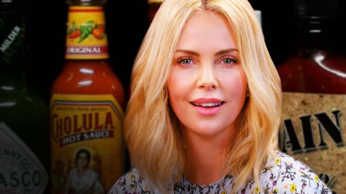 Watch Charlize Theron Take On The Hot Ones Challenge