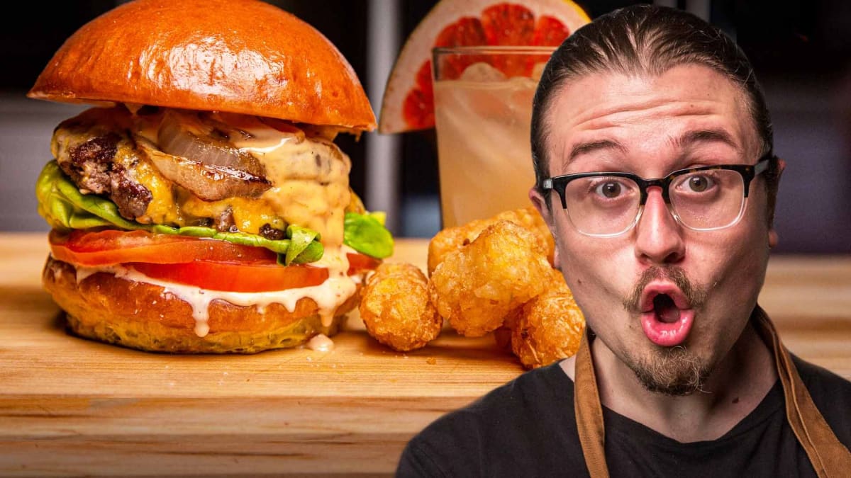 Joshua Weissman Cooks the Perfect Burger Combo Meal | First We Feast