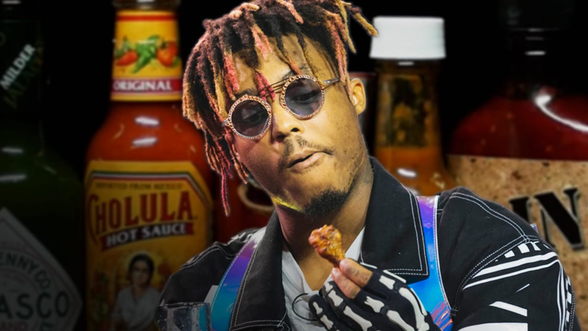 Watch Juice WRLD Take on the Hot Ones Challenge | First We Feast