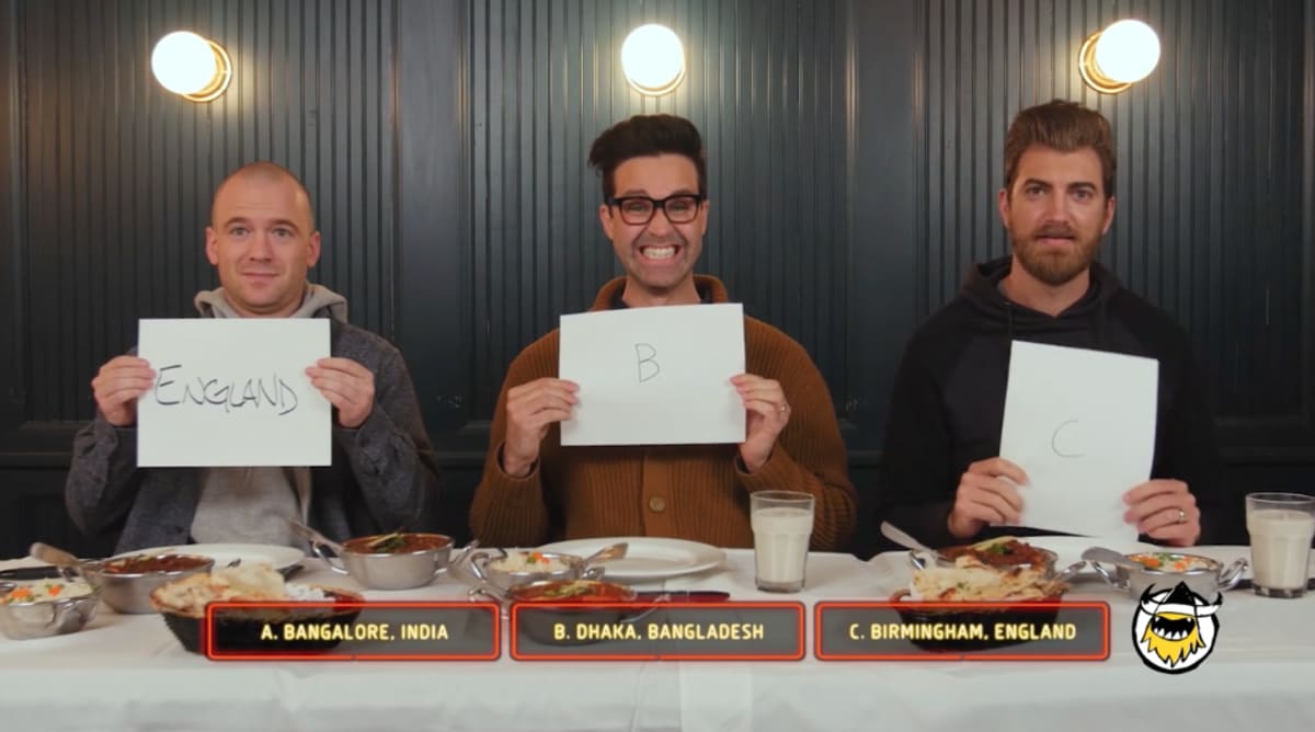 Watch Rhett and Link Eat the World's Spiciest Curry With Sean Evans