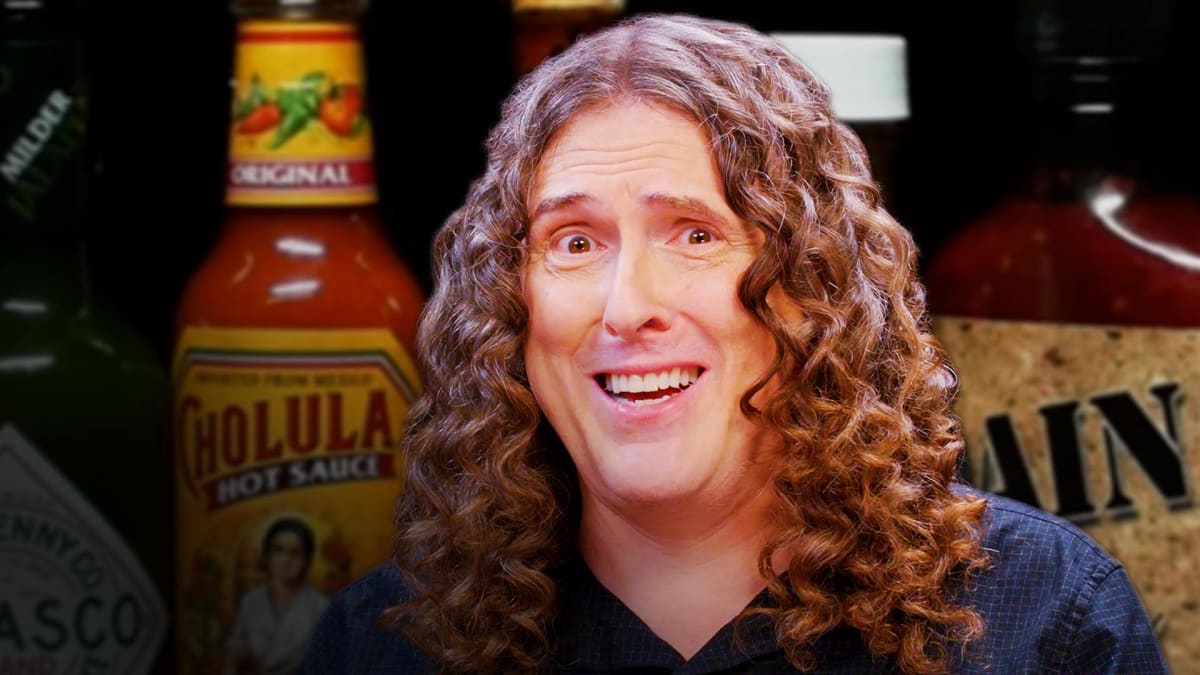 Weird Al" Yankovic Goes Beyond Insanity While Eating Spicy Wings Hot O...