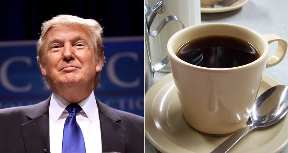 Donald Trump Surprisingly Left an $83 Tip on a Cup of Coffee This Week | First We Feast
