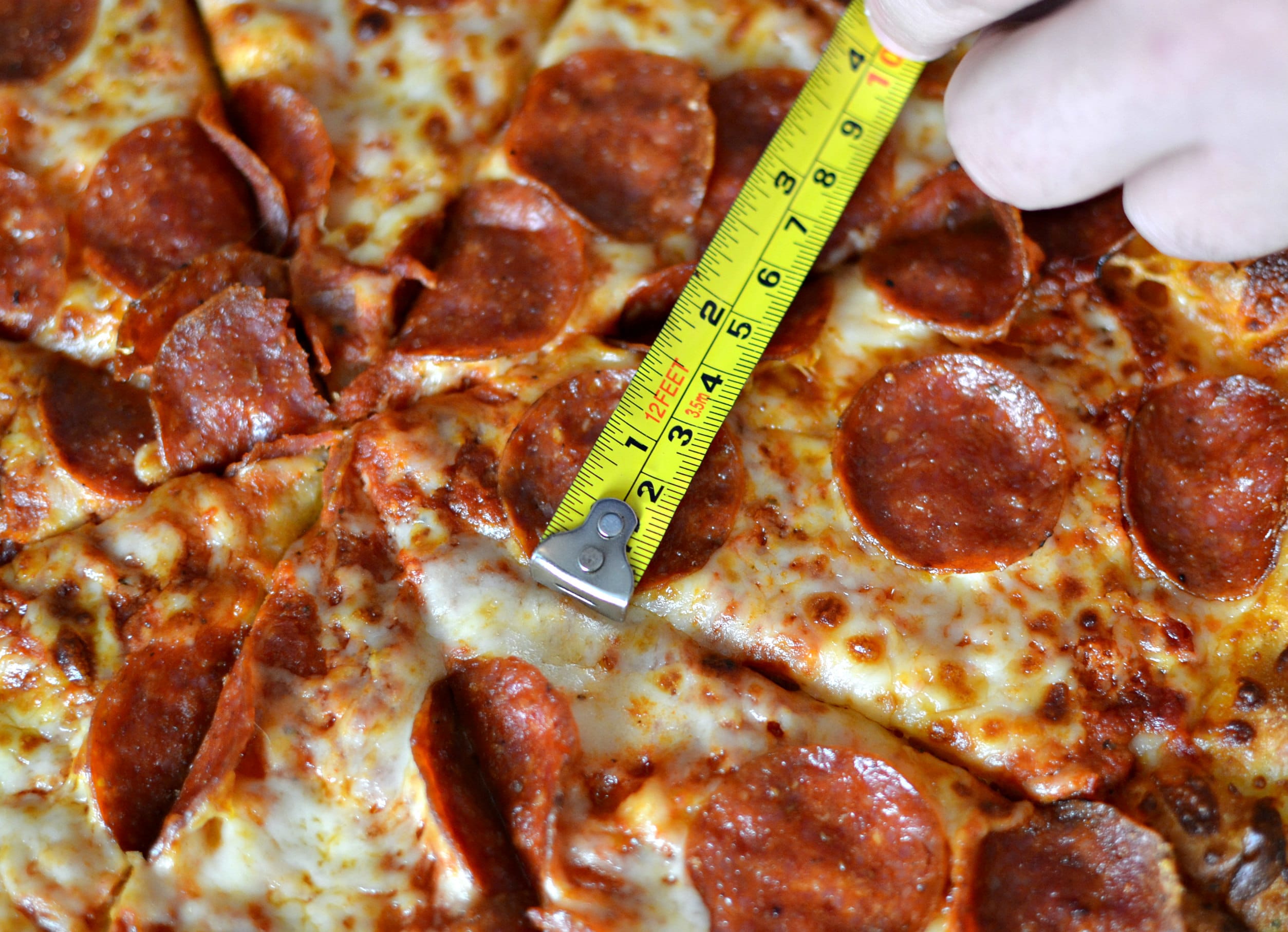 Large Dominos Thin Crust Pizza