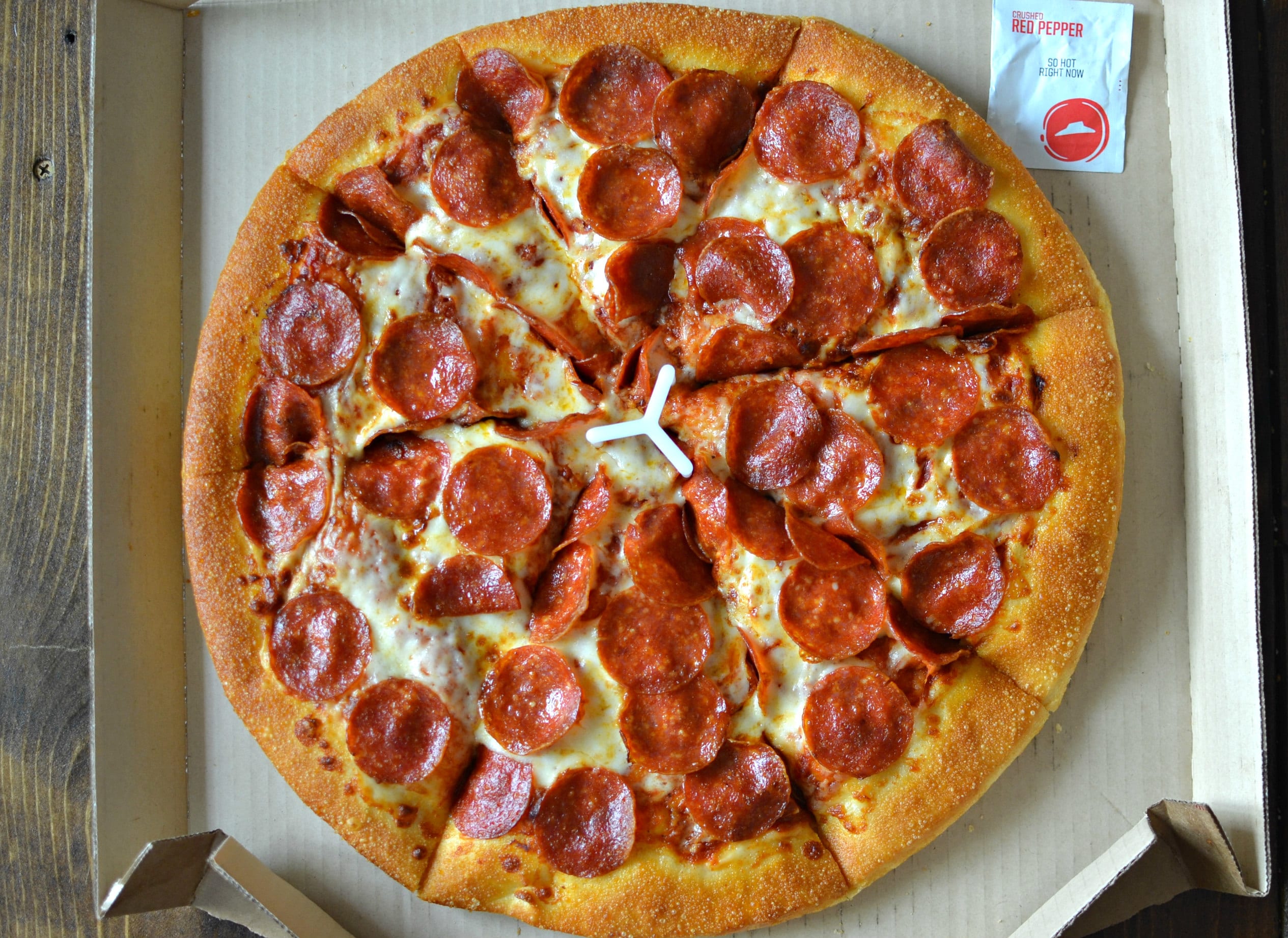 Large Dominos Thin Crust Pizza